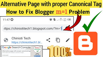XML Sitemap Generator For Blogger | Blogger ?m=1 Problem Fix With Proof 2023 | Chinioti Tech
