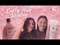My curly hair routine🛁🚿🧺🎀