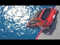 GTA 5 Cars Jumping Into Water ep.2 (Jumper/Falls/Water Fails) Euphoria physics Funny Moments