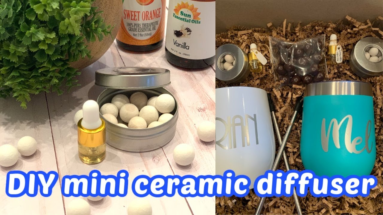 DIY Mini Portable Ceramic Essential Oil Diffuser