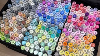 Unboxing Art Markers OHUHU 🖍️ | 320 colores ¿Se repiten? 🙀 | Honolulu Series 💕 Brush & Fine