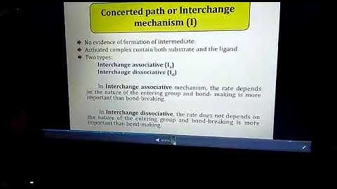 Mechanism of substitution reactions in octahedral complexes