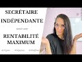 Comment tre rentable rapidement quand on est secrtaire indpendante 