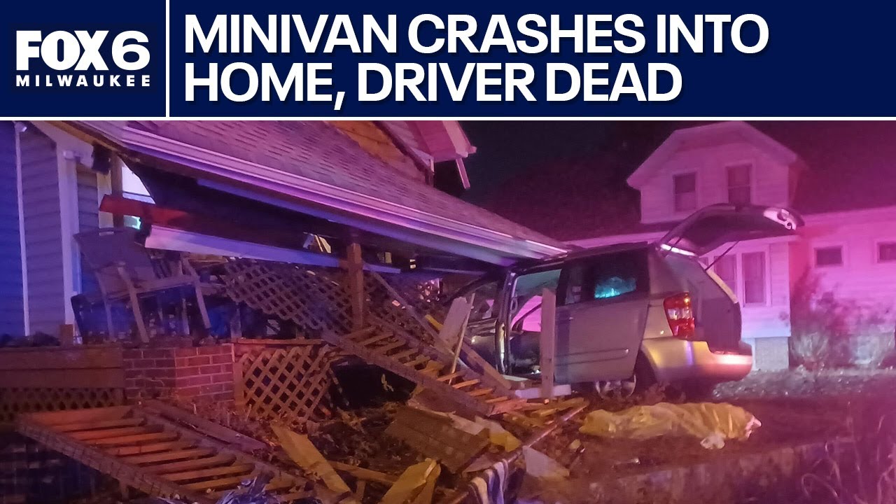 Minivan crashes into Milwaukee home, driver dead | FOX6 News Milwaukee ...