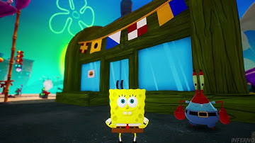 Spongebob Battle For Bikini Bottom Rehydrated 100% Walkthrough Part 9 - Bikini Bottom Cleanup