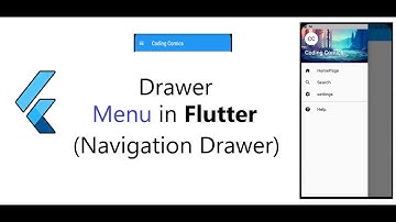 Menu in Flutter || Hamburger Menu in Flutter || Navigation Drawer Flutter || Side Drawer in Flutter