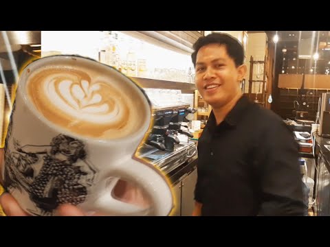 Coffee Latte Tulip Pattern - Cara Buat Latte Art by TomJon