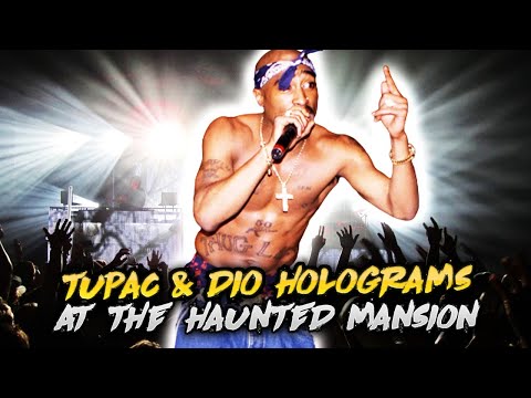 Tupac & Dio Holograms at the Haunted Mansion