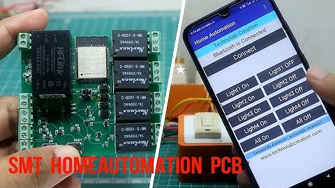 SMT HomeAutomation PCB, Android App & Manual Control using esp32 | jlcpcb.
