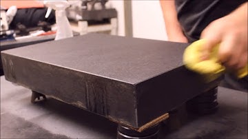 Hand lapping Granite Plates