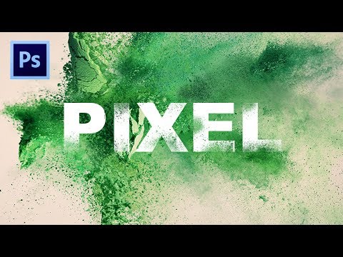 Photoshop Tutorials Powder Blast Explosion Text Effect text