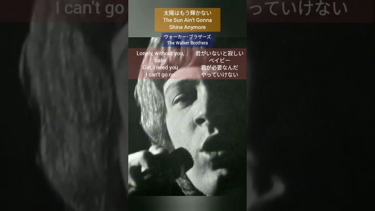 太陽はもう輝かない/The Sun Ain't Gonna Shine Anymore #ウォーカー