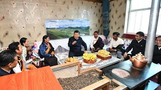 Xi Jinping learns about Tibetan herdsmen's life