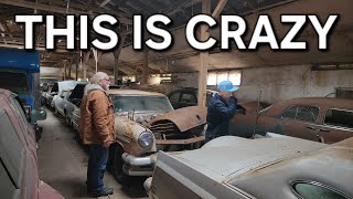 This building is FULL of old cars  ...and for sale!!!