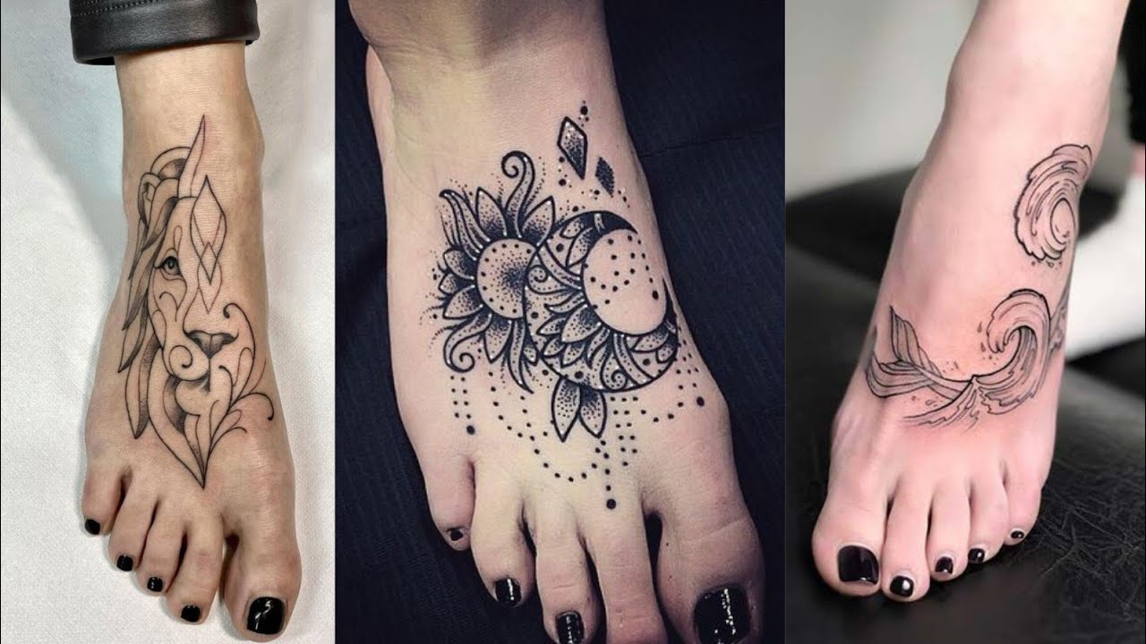 2sheets Flower pattern Foot Tattoo Sticker | SHEIN