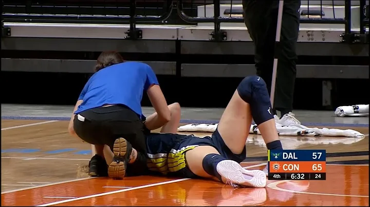 Bella Alarie BANGS Head On The Court After Nasty Fall, Can't Hold Back Tears. #WNBA #WNBA2021
