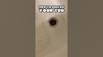 How To Unclog Your Tub | Easy DIY Tutorial #diy #tub #clogged #tubclogged #hack #plumber