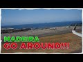 GO AROUND!!! aborted landing at MADEIRA Airport (FNC)