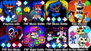 New FNF Mods Android | Huggy Wuggy - Playground Song Retrospecter - Satisfacture & Freddy - Bad Nun