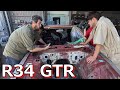 大富豪のドバイから来た、赤いR34GTR!前編