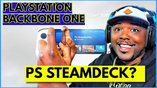 A PLAYSTATION Steam DECK? Introducing PlayStation BACKBONE ONE 😯 screenshot 1