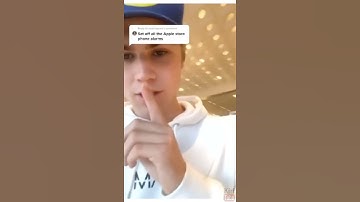 He set off all the alarms at the Apple Store 😂 #shorts