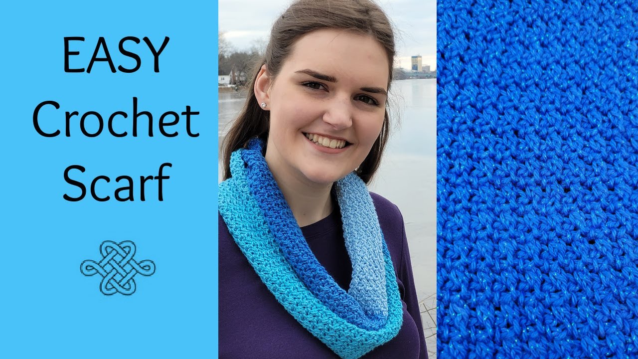 One Row Repeat Crochet Scarf YouTube