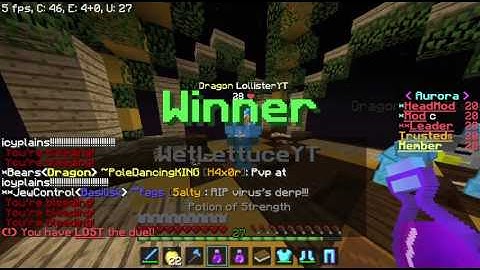 Cosmicpvp WetLettuceYT Kill Aura, Hacking!