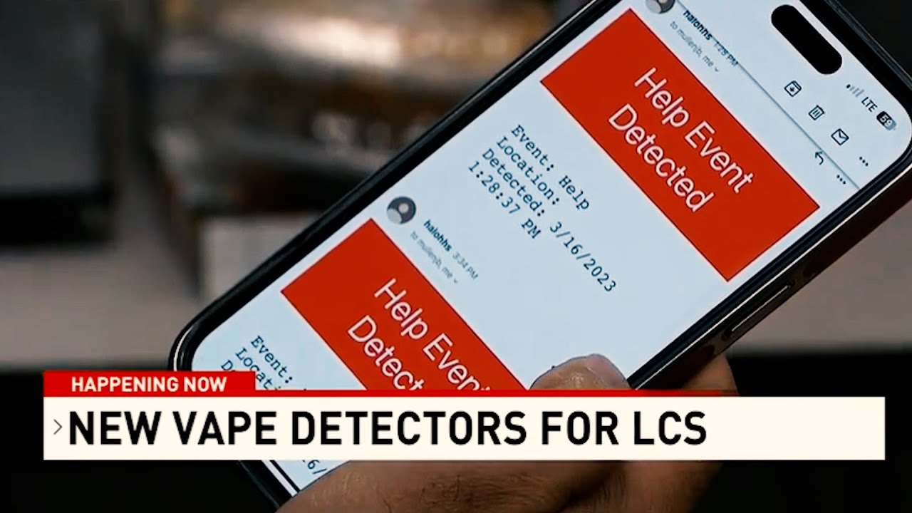 Lynchburg City Schools install HALO Vape Detector - YouTube