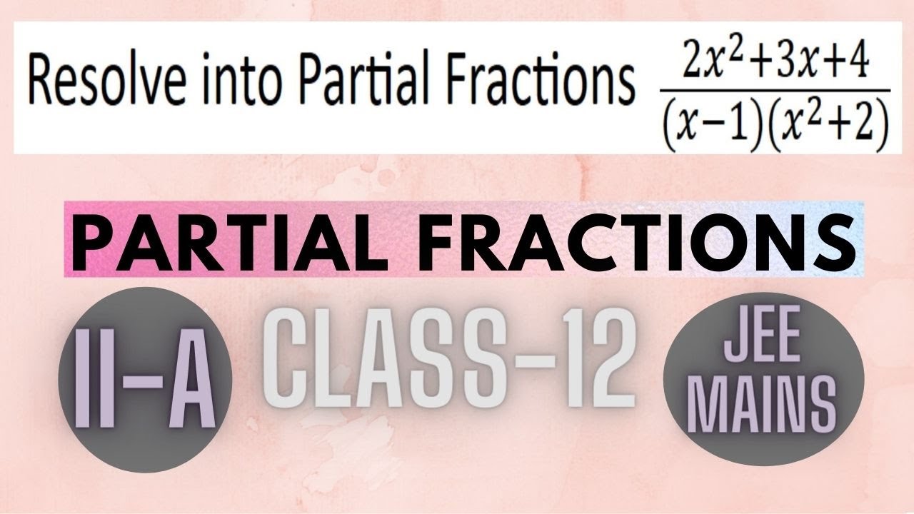 Resolve 2x 3 5 X 2 2x 1 Into Partial Fractions