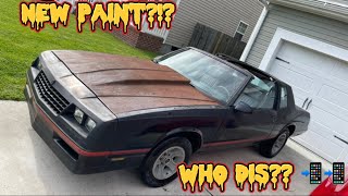 1987 Monte Carlo SS GBODY Before and After Paint