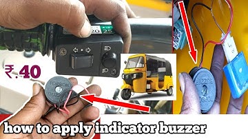 Bajaj Auto Main indicator Buzzer kaise lagate hai ! How to install turn indicator sound buzzer Hind