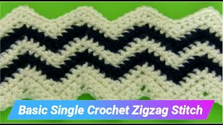 How to Crochet Zigzag / Ripple Stitch Using Single Crochet by Amira Crafts 740 views 3 years ago 10 minutes, 8 seconds