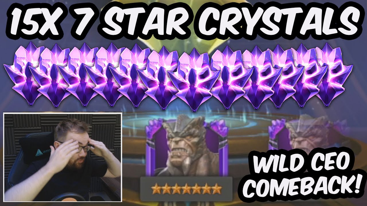 15x 7 Star Crystal Opening - THE WILDEST CEO COMEBACK?!?! - Marvel Contest of Champions