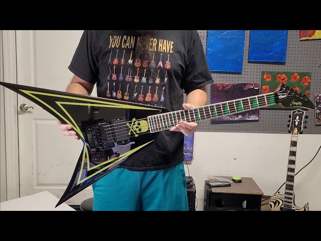 Firefly Ffvx Alexi Laiho V guitar. Unboxing and review. - YouTube
