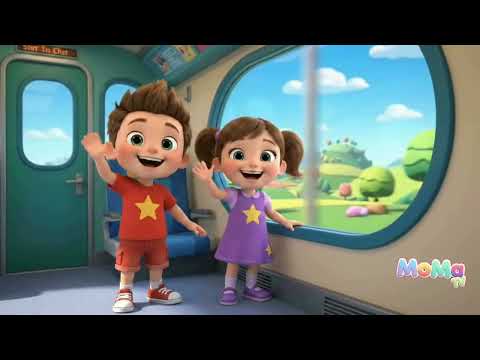 Magic Train Ride & Fun Kids Songs | 3D Nursery Rhymes #shorts
