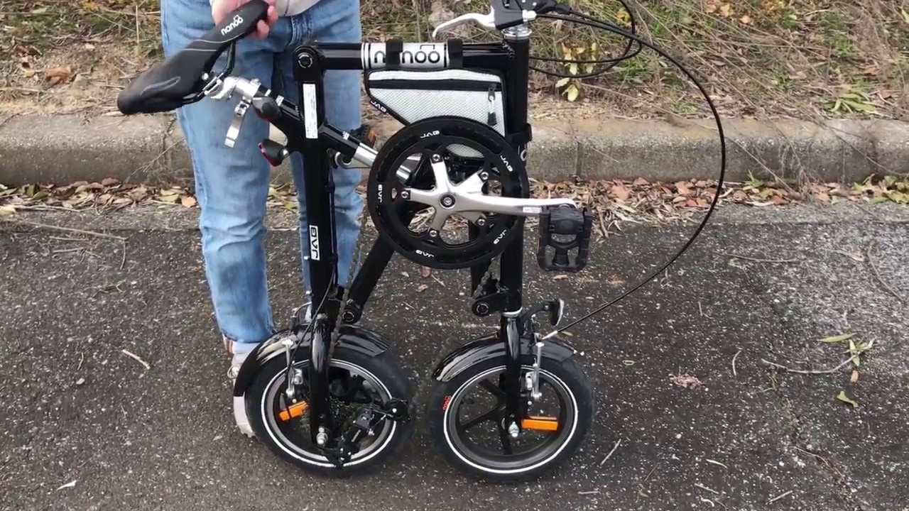 【新品タイヤ】nanoo  16インチ ナノー 折り畳み自転車 NANOO 「ナノー」 JAB 2018年頃 折り畳み自転車/ 大阪美原北