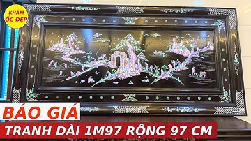 Công Khai Báo Giá Tranh Khảm Ốc Cảnh Đồng Quê Ốc Đỏ INDO Kích Thước TO | Khảm Ốc Đẹp Triệu Khảm Trai