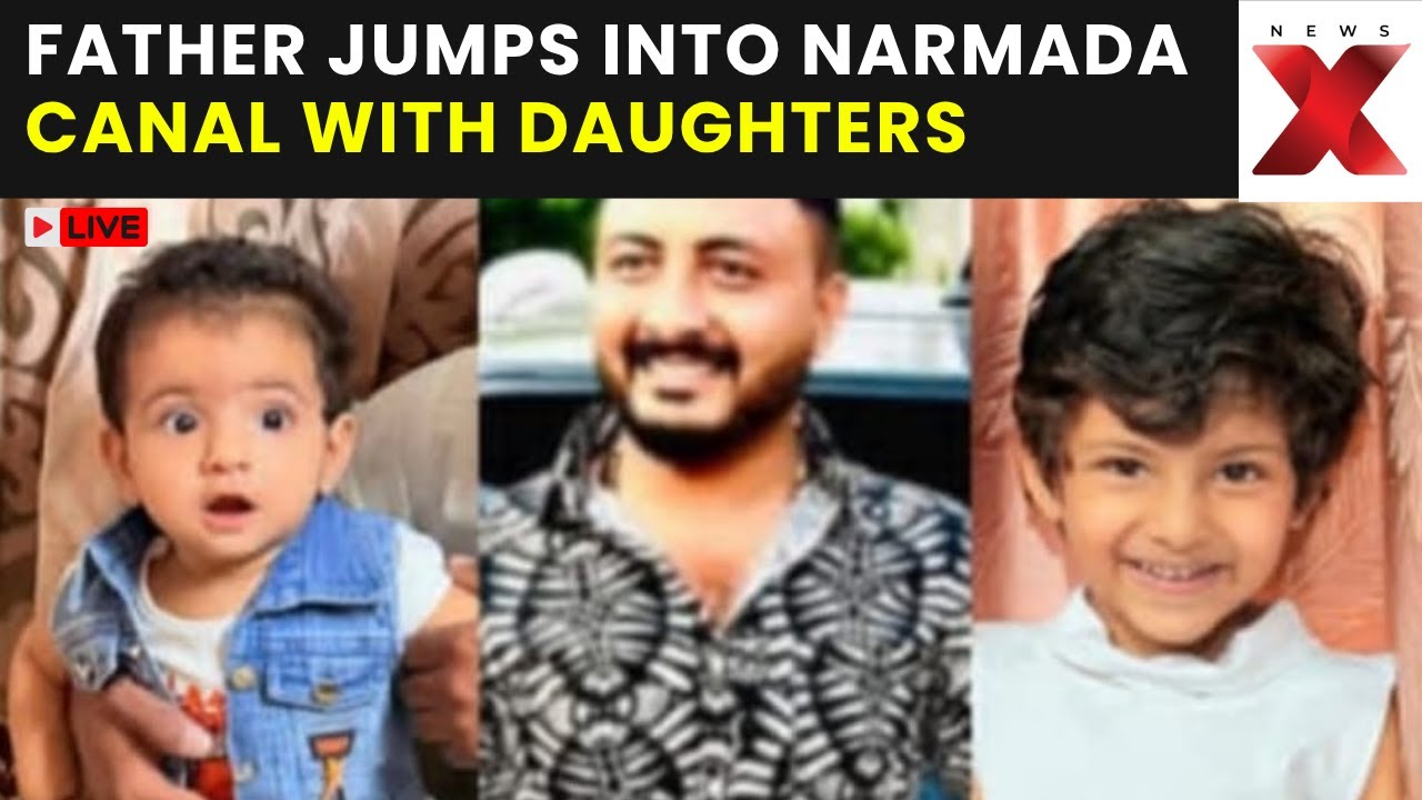 Gandhinagar Tragedy LIVE: Man Jumps into Narmada Canal with 2 Daughters | bodies discovered