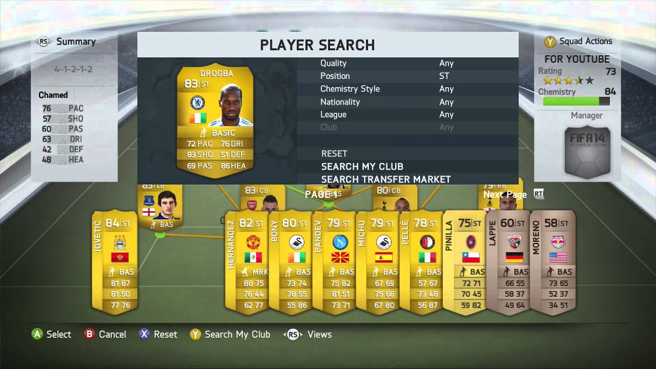 Sweaty Bpl Squadbuilder Fifa 14
