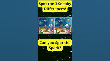 Can You Spot the 3 Differences? 7# 🔍 | #SpotTheSpark #findthedifference #testyourobservationskills