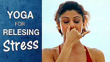 Yoga for Releasing Stress and Anxiety - Anulom Vilom Pranayama (Hindi) - Shilpa Yoga
