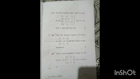 Previous year question paper 💯 Bsc first semester 🎯🎯 Algebra CML-106 #gju#university #hisar #viral 