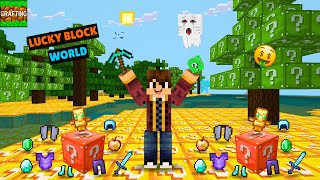 Lucky Block World in Crafting And Building 😱 Epic Survival Challenge! | Gameplay screenshot 5