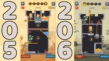 How to Loot - Pin Pull & Hero Rescue Level 205 & 206