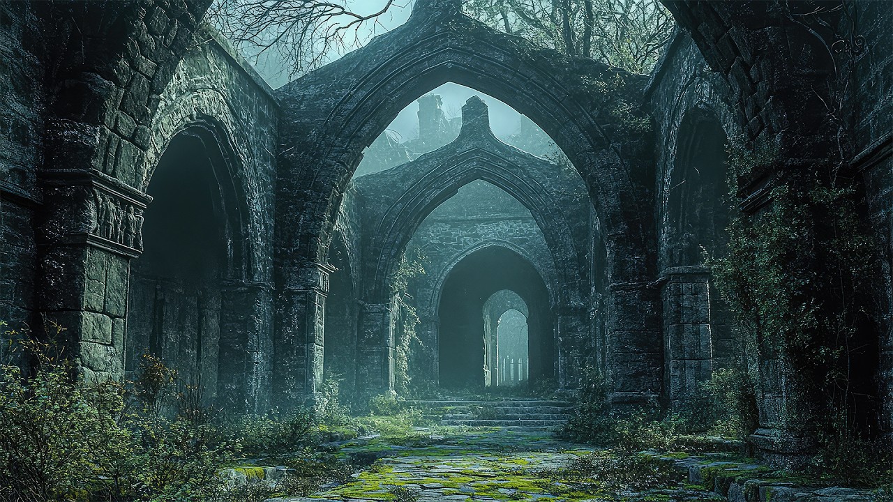 The Forgotten Cloister of Echoing Arches | Medieval Celtic Ambience for Study, Focus & Deep