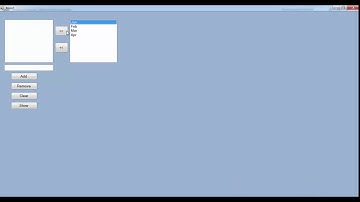 C# Move items between two ListBoxes