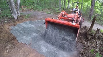 #302 Kubota B2601 Compact Tractor. Wood Shed Build. Part 1. outdoor channel.