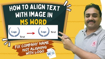 How to Align Text and Image Side by Side in Word (Stop Text Dropping)