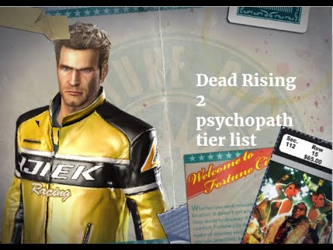 Dead Rising 2 psychopath tier list - YouTube